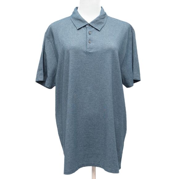 Zachary Prell Short Sleeve Golf Polo In Grey Size Large - Picture 1 of 9